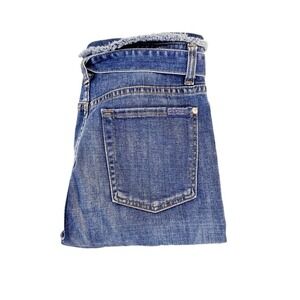 7 For All Mankind Belted Denim Straight Leg Jeans Size 25